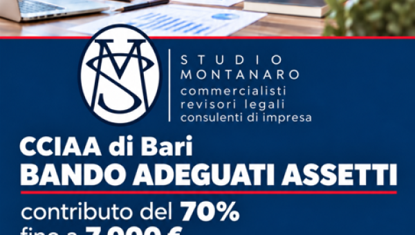 Contributo a fondo perduto CCIAA Bari – Adeguati Assetti Organizzativi